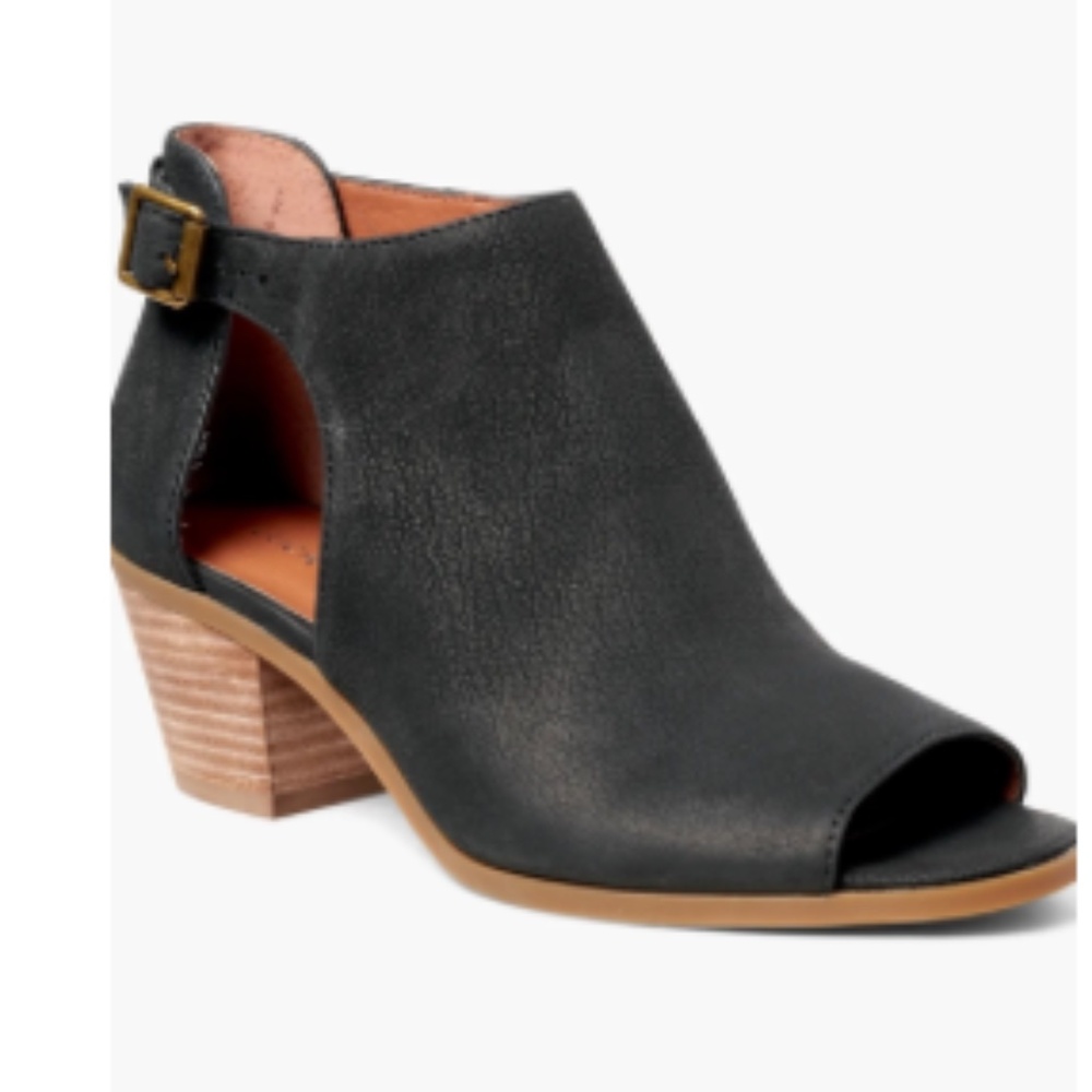 Lucky Brand Shoes Lucky Brand Black Barimo Open Toe Bootie Size 8 NWOT